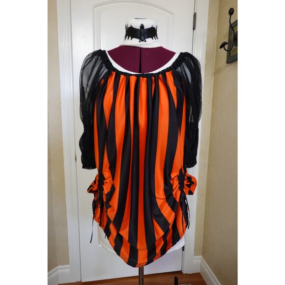 Halloween Witch Costume 10-Pc Set-Witch Hat, Peasant Top, Skirt, Cape, Socks etc - Picture 9 of 15